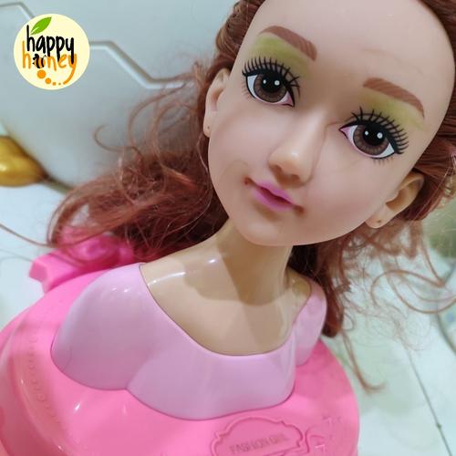 Jual Barbie Mainan Figur Make Up Dandan Salon Rambut Kuncir