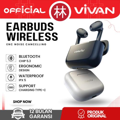 Promo Vivan Life 100 Wireless Bluetooth Earbuds TWS Headsets Low
