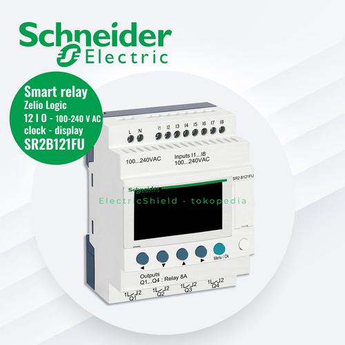 Jual SR2B121FU - Smart relay Zelio Logic compact 12 I O - 100-240 V AC ...