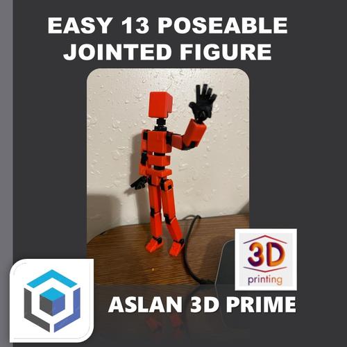 Jual EASY 13 JOINTED POSEABLE ACTION FIGURE LUCKY Custom Color 3D Print ...