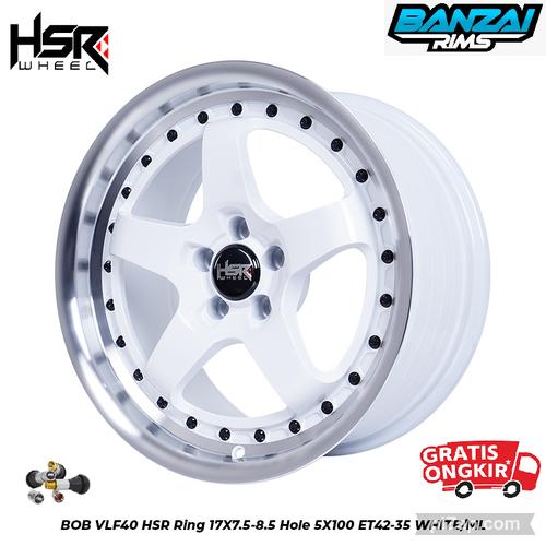 Jual Velg Mobil HSR BOB VLF40 Ring 17 Lebar 7,5/8,5 Pcd 5X100 ET 42/35 ...