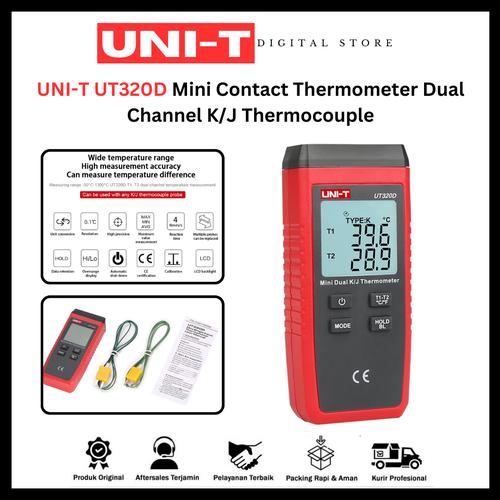 Termometro Digital Termopar Dual Tipo K J -50 A 1300c Ut320d | Meses Sin Interés - Foto 5