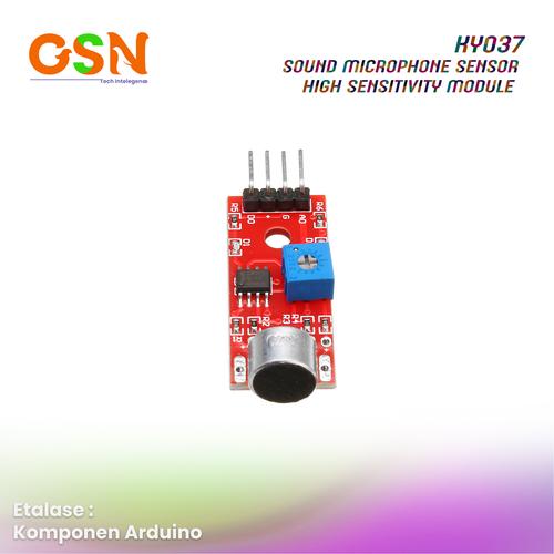 Jual Sound Sensor Microphone - KY-037 - Arduino / NodeMCU / Wemos - Kab ...
