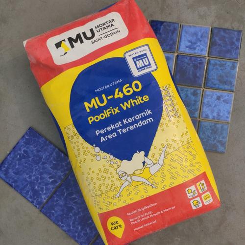 Jual SEMEN MU 460 POOLFIX WHITE/ PEREKAT KERAMIK AREA BASAH /SUBMERGED ...