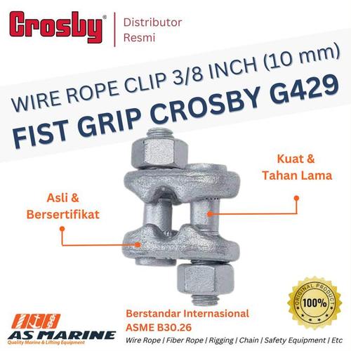 Jual Fist Grip / Wire Rope Clip G429 3/8 Inch 10 mm CROSBY Kota