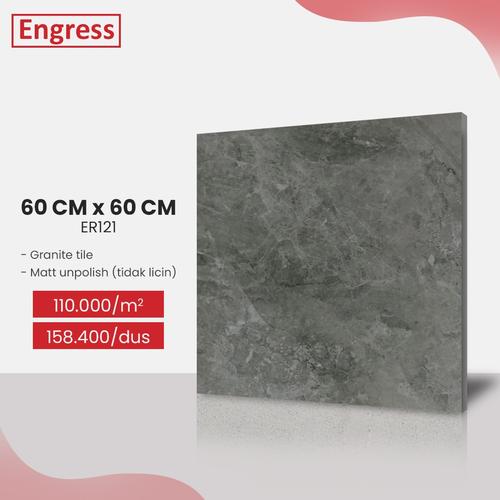 Jual Granite Tile Lantai 60x60 Matt Unpolish Stone Motif Engress ER121