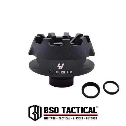 Jual SI Style Cookie Cutter Metal Compensator 14mm CCW Muzzle Brake
