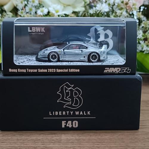 Jual INNO 64 FERRARI F40 LBWK LIBERTY WALK HONG KONG TOY FAIR CHROME ...