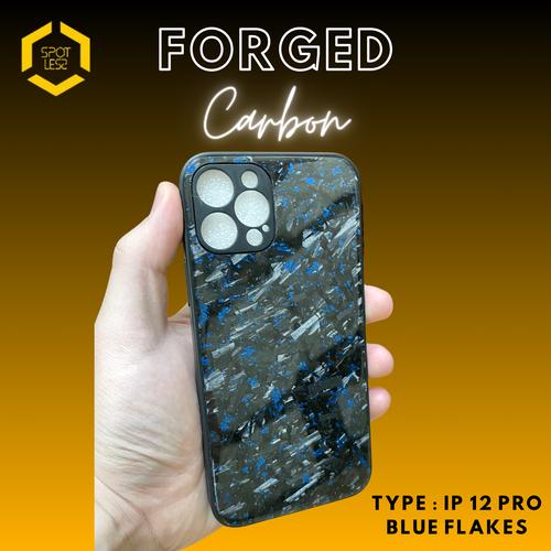 Jual Case Iphone 12 Pro Blue Flakes Forged Carbon Pasuruan