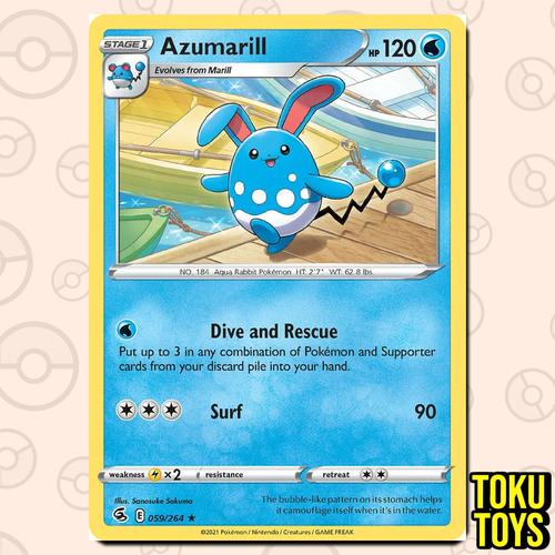 Carte Pokémon Azumarill | Emmaüs Grand Sud