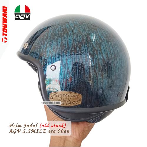 Promo Helm AGV Smile Open Half Face Retro Jadul Classic Jakarta Utara