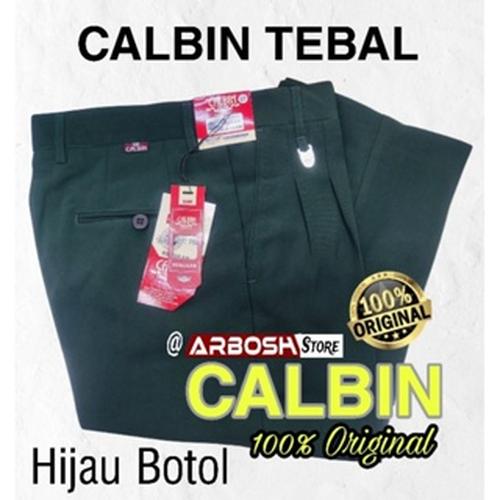 Jual ~Jual~ celana panjang bahan merk calbin warna hijau - Kota ...