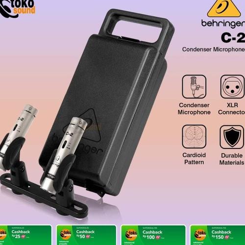 Jual ZL Behringer C-2 / C2 / C 2 - Matched Pair Studio Condenser ...
