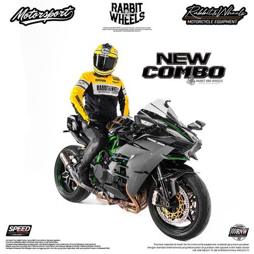Jual JAKET MOTOR RABBIT AND WHEELS NEW COMBO 