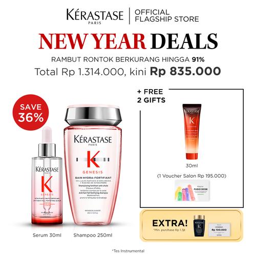 Promo Kerastase Genesis Shampoo 250ml & Serum 30ml Rambut Rontok