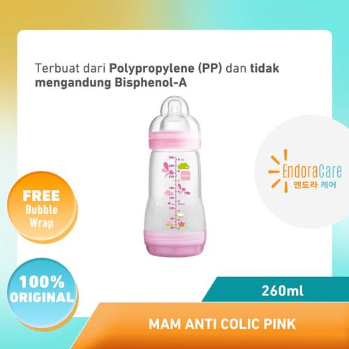 MAM Botol Susu Bayi Anti Sedak Anti Colic Bottle 260ml di Endora Care  Tokopedia