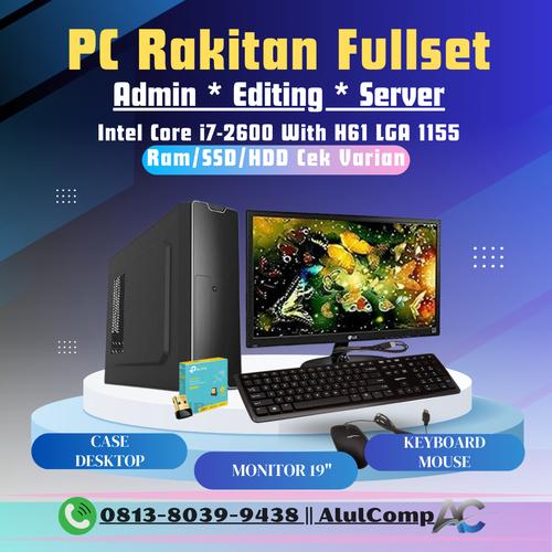 Promo PAKET PC KOMPUTER RAKITAN FULLSET SERVER I7 2600 - CASE SLIM ...