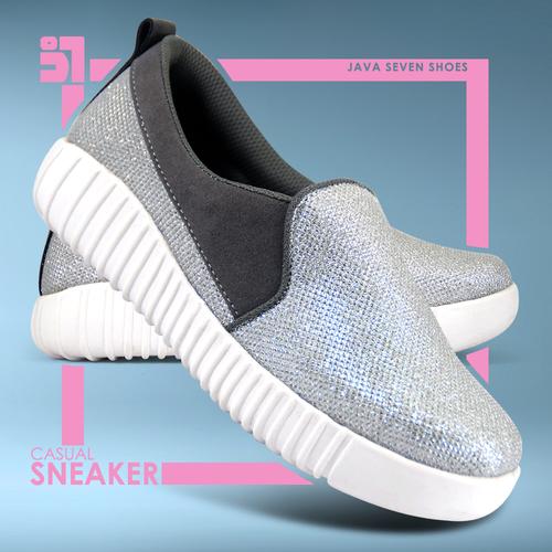 Jual JAVA SEVEN SEPATU KASUAL WANITA [IDR 009] - ABU KOMBINASI - Kota ...