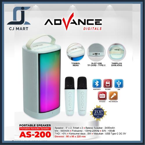 Karaoke Bluetooth Speaker Advance Mini Bluetooth Promo ADVANCE