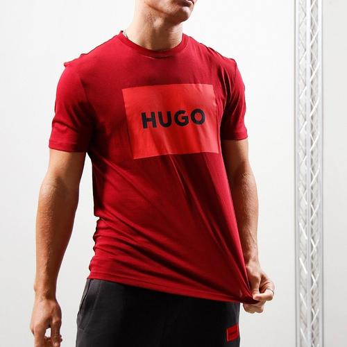 Promo Hgo Boss FW23 Dulive222 Tee Dark Red/Red - XL Cicil 0% 3x ...