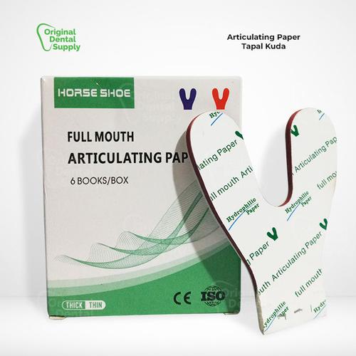 Jual Articulating paper tapal kuda dental articulating full mouth