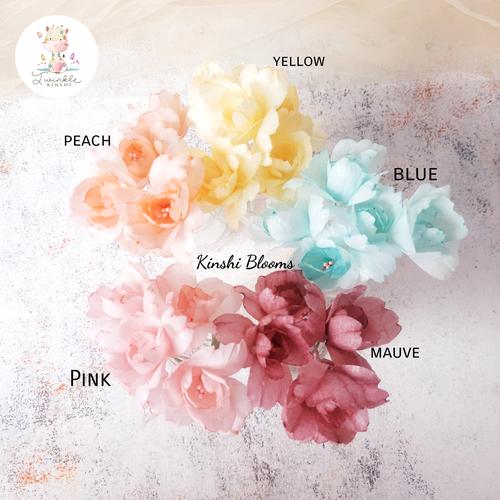 Promo Wafer paper flower filler ruffle - mauve - Kota Surabaya ...