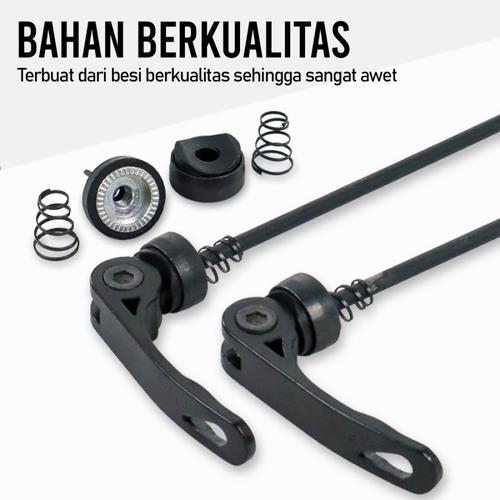 Jual sparepart sepeda gunung quick wheel hub baut qr as roda sepeda ...