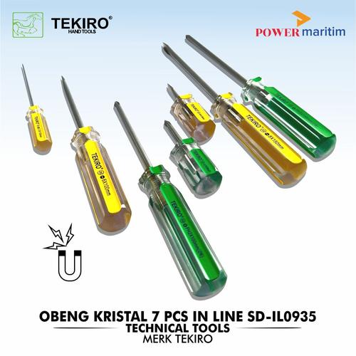 Jual Obeng Kristal Merk Tekiro Type SD-IL0935 1 Set (7Pcs) In Line ...