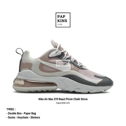 women's nike air max 270 react plum chalk stone mauve