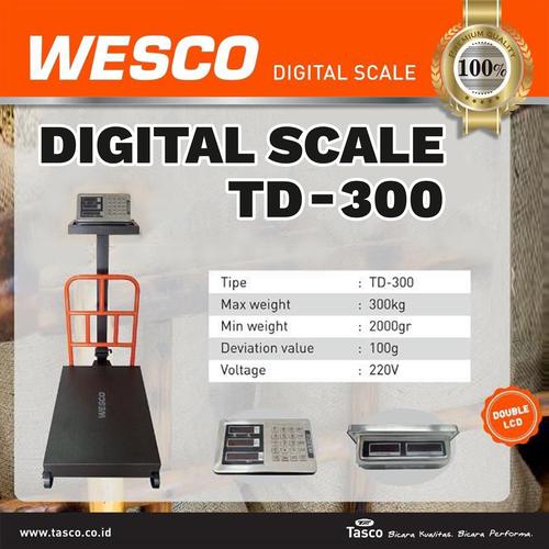 Jual WESCO TIMBANGAN DUDUK DIGITAL TD300 300KG DIGITAL SCALE TD 300 ...