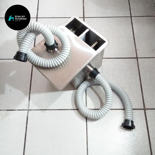 Jual Grease Trap Kecil Lubang Atas Stainless Steel Gtrap + Selang