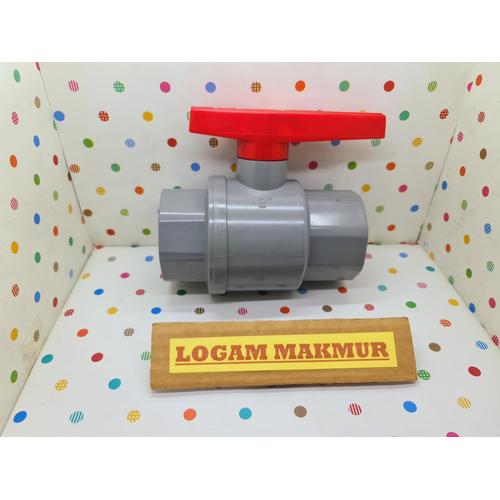 Jual STOP KRAN PVC 2" / 21/2" BALL VALVE KDJ TAIWAN ORIGINAL (TEBAL