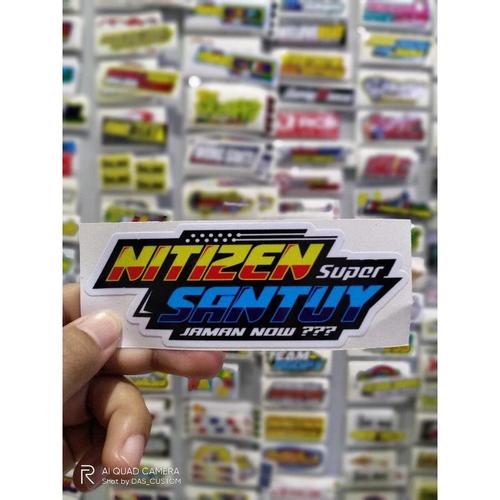 Jual sticker printing NETIZEN SANTUY - Kab. Sidoarjo - DAS_CUSTOM ...