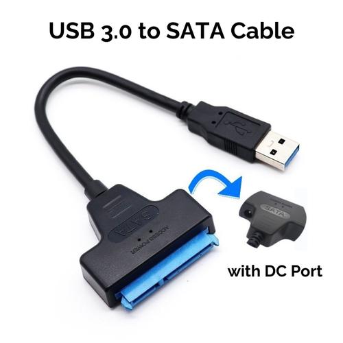 Promo Kabel SATA to USB 3.0 with DC Port / Adapter Hardisk HDD SSD 2.5 ...