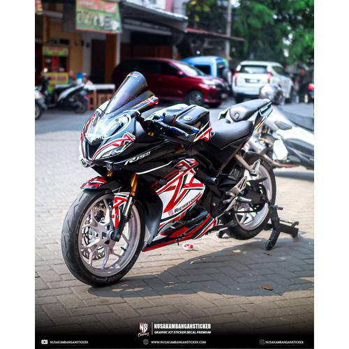 Jual Decal Stiker Motor Yamaha R15 V3 Hitam Putih Fullbody - Graftac ...