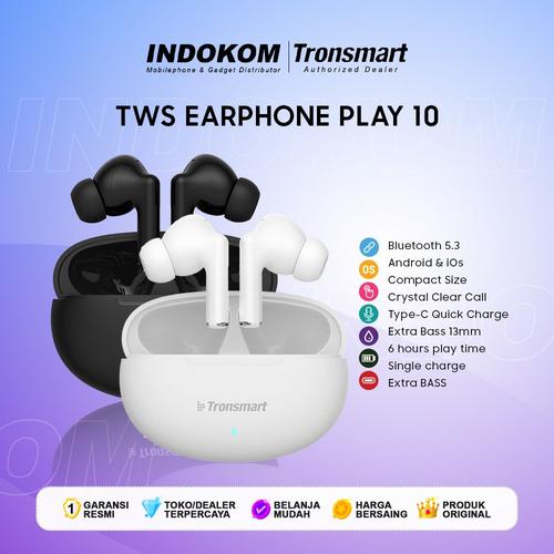 Jual Tronsmart Play 10 True Wireless Bluetooth Earphone Earbuds