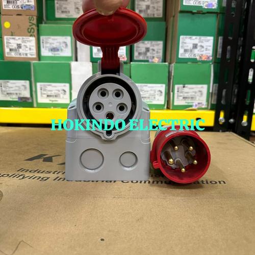 Jual satu set surface mounting Legrand 3Phase 32A 5pin ip44 555259 ...
