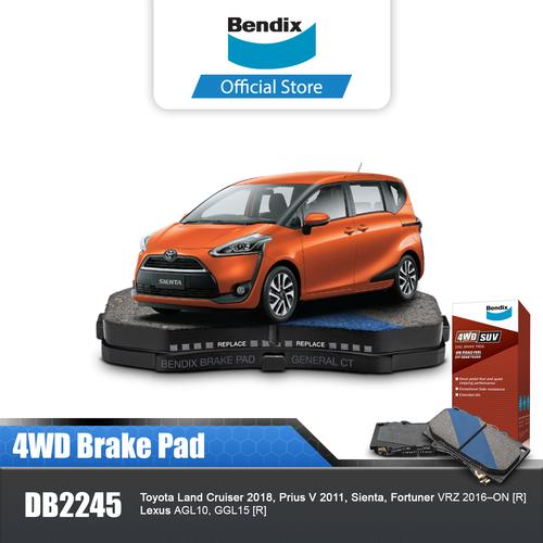 Promo Bendix Kampas Rem Belakang Brake Pad Mobil Toyota Sienta DB2245 ...