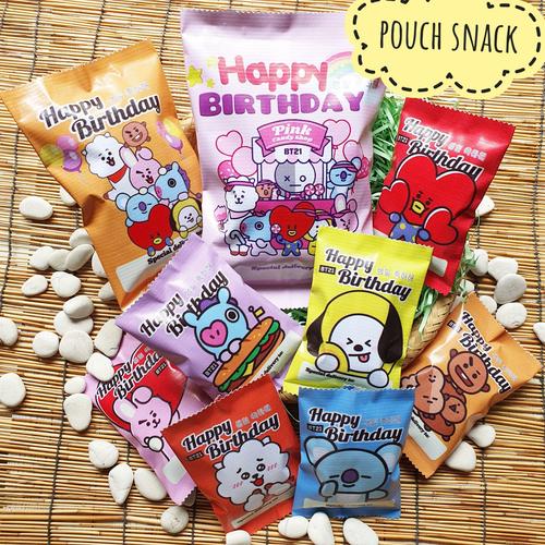 Pouch Snack Besar Jual Pouch Snack BT 21 Vinyl Kemasan Snack Hampers Birthday Souvenir ...