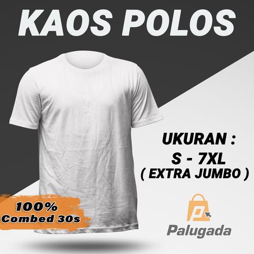 Promo Tshirt kaos polos jumbo LD 130 ukuran 4XL 5L 6XL lengan pendek  premium ABU TUA, S di Palugadaonline_new Tokopedia