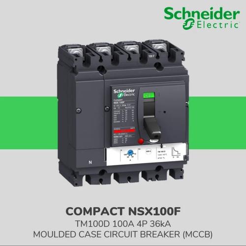 Jual Schneider Compact Mccb NSX100F 100A 4P 36kA Ref - LV429640 ...