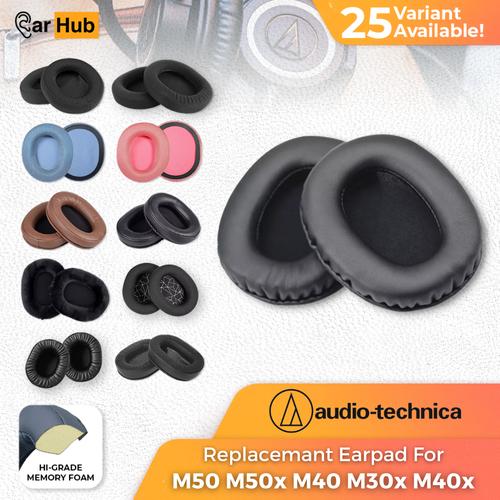 Ersatz-Ohrpolster Aus Memory-Schaum Für Audio-Technica ATH-M50x M40x Etc. – Proteinleder, Einfach Zu Wechseln