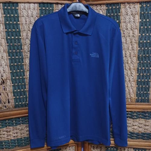 Jual kaos polo pria TNF second LONG Sleeve like new Batang