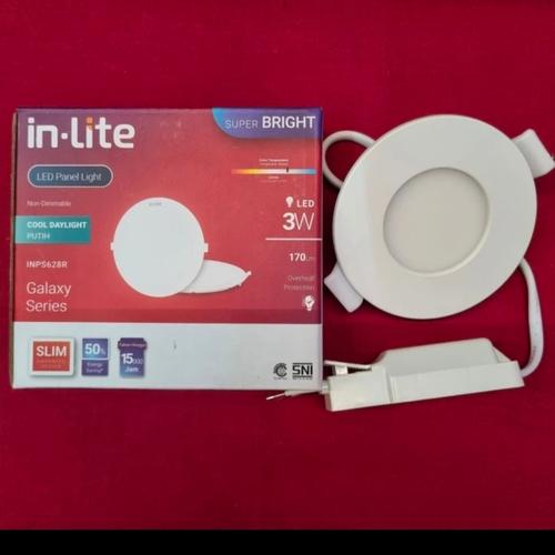 Jual Lampu Downlight/light panel led inlite INPS628R 3w - Kota ...