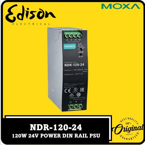 Jual MOXA NEW DR-120-24 NDR-120-24 120W 24VDC DIN-Rail Power Supply ...