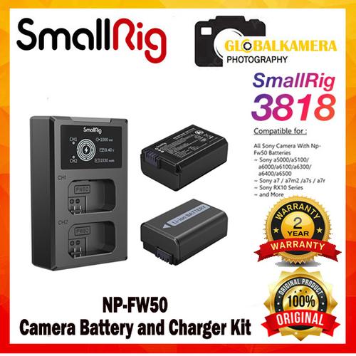 Jual SmallRig NPFW50 Camera Battery and Charger Kit 3818 Jakarta