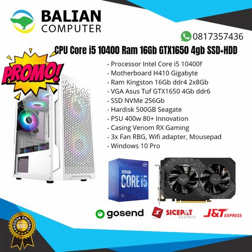 i5-10400 GTX1650 メモリ16GB HDD1TB SSD256GB デスクトップPC i5/16GB