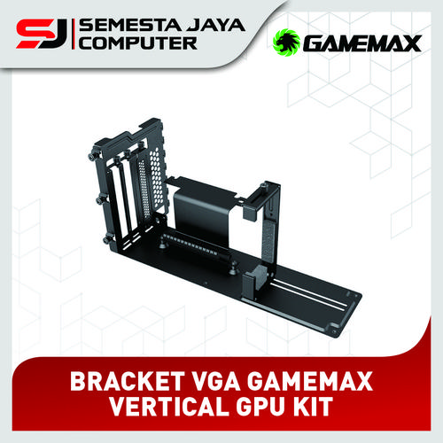 Gamemax Vertical Graphics Card Holder Kit With Riser Cable Bracket