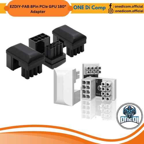 EZDIY-FAB Adattatore Alimentazione GPU 8 Pin A 180° - Per Schede Grafiche, 3 Pezzi, Tipo Invertito - Foto 5