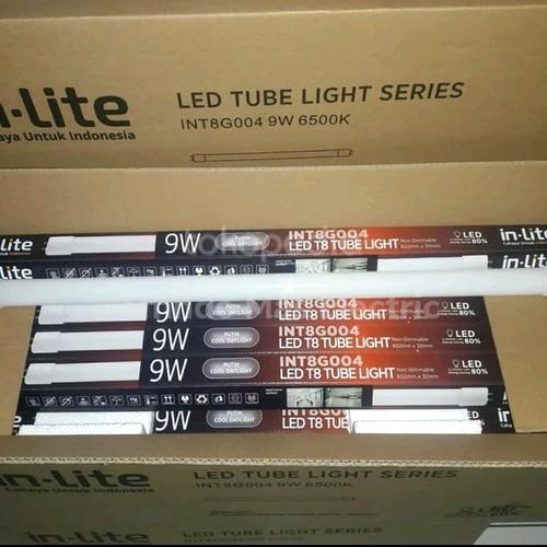 Jual LAMPU TL T8 LED 9W 9 WATT 60 CM INLITE INT8G004 - Putih 6500K ...